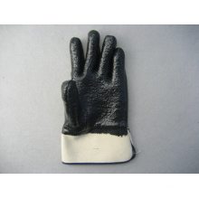 Black Neoprene Safety Cuff Gloves with Terry Cloth Liner (5345)